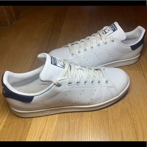 Men's Adidas Stan Smith - White/Navy - Sz 10